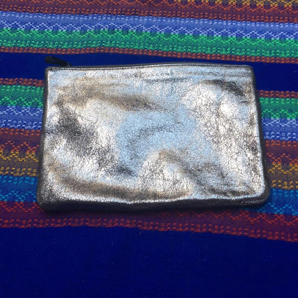 Marc Jacobs/Neiman Marcus Metallic Silver Cosmetic Pouch